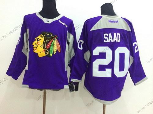 Muž Chicago Blackhawks #20 Brandon Saad 2014 Training Nachový Dres