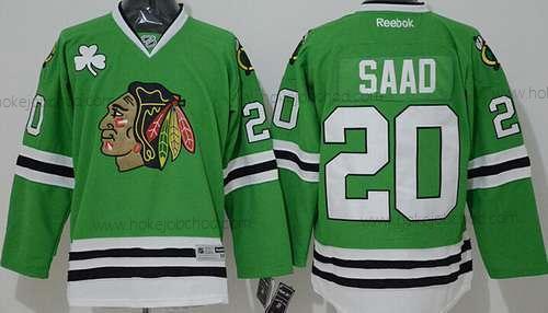 Muž Chicago Blackhawks #20 Brandon Saad Zelená Dres