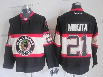 Muž Chicago Blackhawks #21 Stan Mikita Černá Alternativní Dres