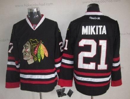 Muž Chicago Blackhawks #21 Stan Mikita Černá Dres