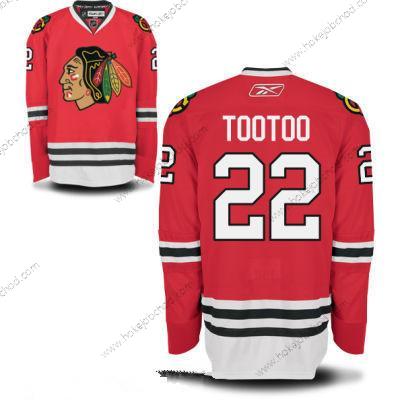 Muž Chicago Blackhawks #22 Jordin Tootoo Červené Domácí Hokejový Sešitý NHL Dres