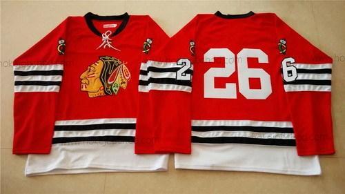 Muž Chicago Blackhawks #26 Michal Handzus 1960-61 Červené Vintage Dres