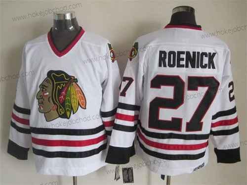 Muž Chicago Blackhawks #27 Jeremy Roenick Bílý CCM Vintage Dres