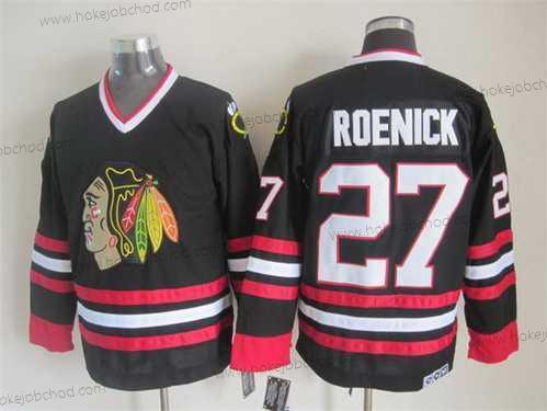 Muž Chicago Blackhawks #27 Jeremy Roenick Černá CCM Vintage Dres