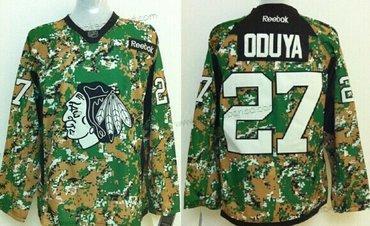 Muž Chicago Blackhawks #27 Johnny Oduya 2014 Camo Dres