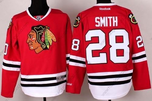 Muž Chicago Blackhawks #28 Ben Smith Červené Dres