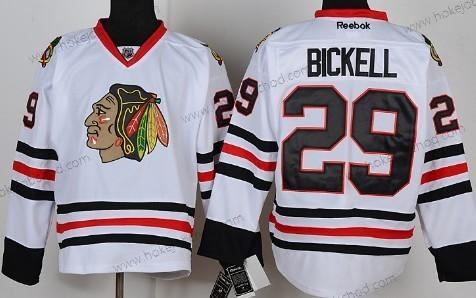 Muž Chicago Blackhawks #29 Bryan Bickell Bílý Dres