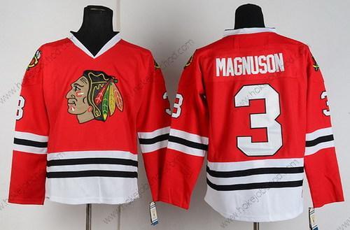 Muž Chicago Blackhawks #3 Keith Magnuson Červené Retro CCM Dres