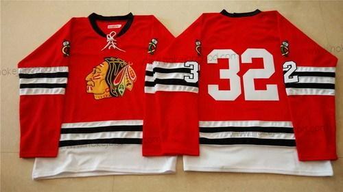 Muž Chicago Blackhawks #32 Michal Rozsival 1960-61 Červené Vintage Dres