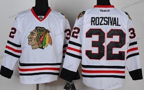 Muž Chicago Blackhawks #32 Michal Rozsival Bílý Dres