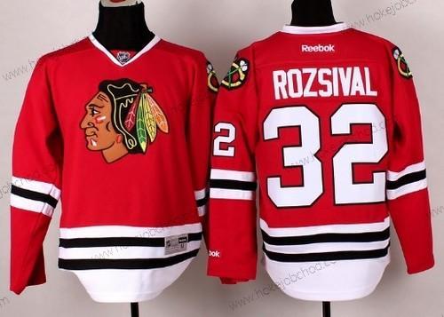 Muž Chicago Blackhawks #32 Michal Rozsival Červené Dres