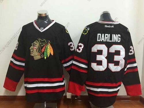 Muž Chicago Blackhawks #33 Scott Darling Černá Dres