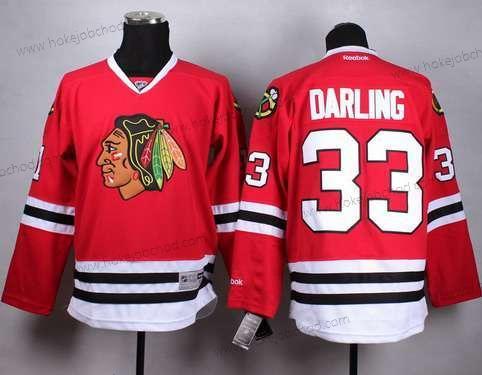 Muž Chicago Blackhawks #33 Scott Darling Červené Dres