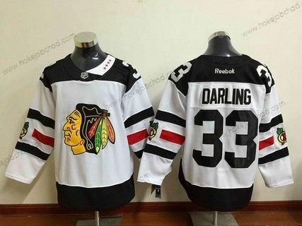 Muž Chicago Blackhawks #33 Scott Darling Reebok Bílý 2016 Stadium Series Premier Dres