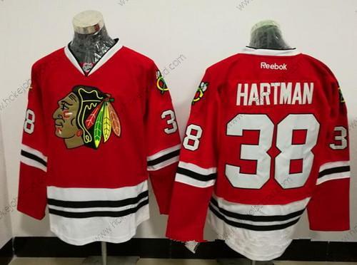 Muž Chicago Blackhawks #38 Ryan Hartman Červené Sešitý NHL Reebok Hokejový Dres