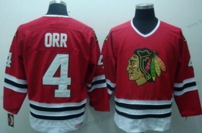 Muž Chicago Blackhawks #4 Bobby Orr Červené Retro CCM Dres