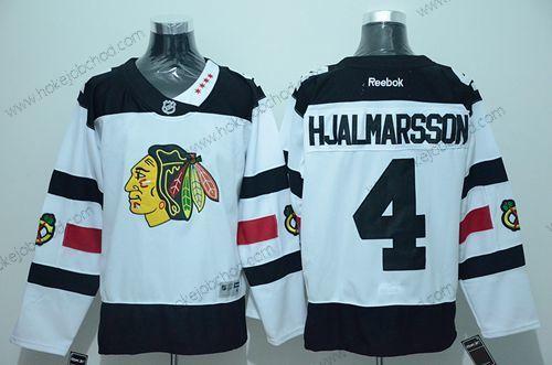 Muž Chicago Blackhawks #4 Niklas Hjalmarsson Bílý 2016 Stadium Series Sešitý NHL Dres