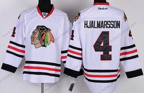 Muž Chicago Blackhawks #4 Niklas Hjalmarsson Bílý Dres