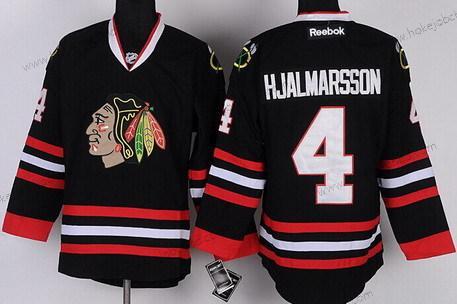 Muž Chicago Blackhawks #4 Niklas Hjalmarsson Černá Dres