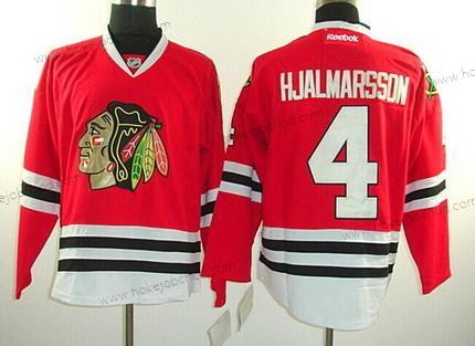 Muž Chicago Blackhawks #4 Niklas Hjalmarsson Červené Dres