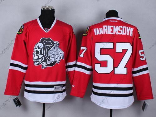 Muž Chicago Blackhawks #57 Trevor Van Riemsdyk Červené With Černá Skulls Dres