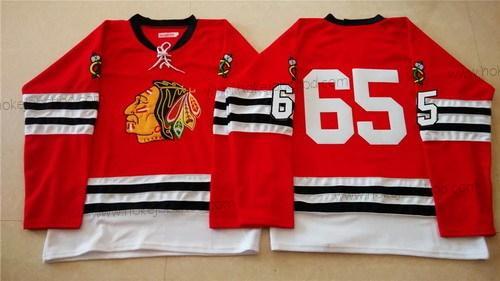 Muž Chicago Blackhawks #65 Andrew Shaw 1960-61 Červené Vintage Dres