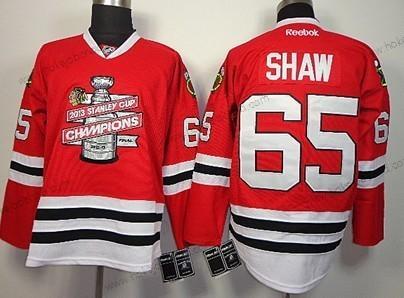 Muž Chicago Blackhawks #65 Andrew Shaw 2013 Champions Commemorate Červené Dres