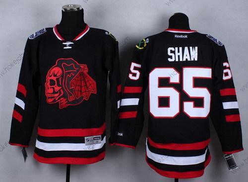 Muž Chicago Blackhawks #65 Andrew Shaw 2014 Stadium Series Černá With Červené Skulls Dres