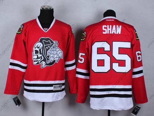 Muž Chicago Blackhawks #65 Andrew Shaw Červené With Černá Skulls Dres