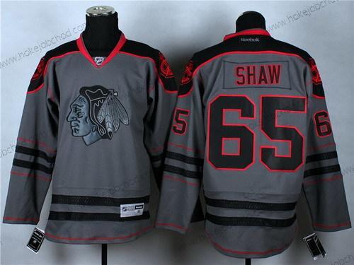 Muž Chicago Blackhawks #65 Andrew Shaw Charcoal Šedá Dres