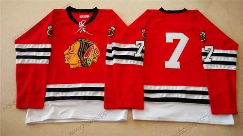 Muž Chicago Blackhawks #7 Brent Seabrook 1960-61 Červené Vintage Dres