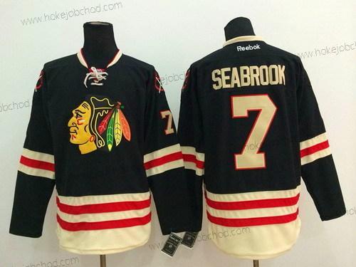 Muž Chicago Blackhawks #7 Brent Seabrook 2015 Zimní Klasický Černá Dres