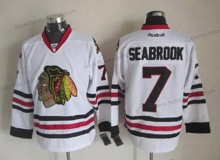 Muž Chicago Blackhawks #7 Brent Seabrook Bílý Dres