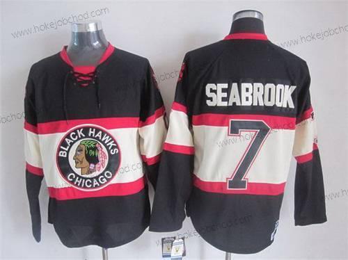 Muž Chicago Blackhawks #7 Brent Seabrook Černá Alternativní CCM Vintage Dres