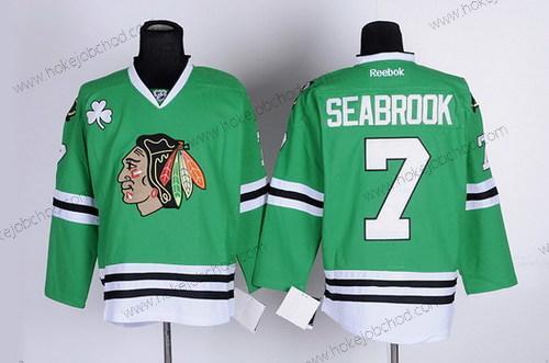 Muž Chicago Blackhawks #7 Brent Seabrook Zelená Dres