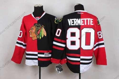 Muž Chicago Blackhawks #80 Antoine Vermette Červené Černá Two Tone Dres