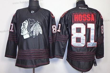 Muž Chicago Blackhawks #81 Marian Hossa 2013 Černá Ice Dres