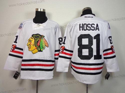 Muž Chicago Blackhawks #81 Marian Hossa 2015 Zimní Klasický Bílý Dres