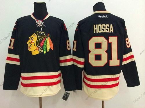 Muž Chicago Blackhawks #81 Marian Hossa 2015 Zimní Klasický Černá Dres