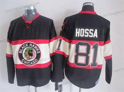 Muž Chicago Blackhawks #81 Marian Hossa Černá Alternativní CCM Vintage Dres