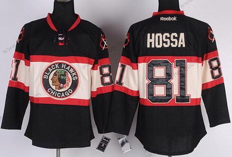 Muž Chicago Blackhawks #81 Marian Hossa Černá Alternativní Dres