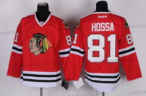 Muž Chicago Blackhawks #81 Marian Hossa Červené Dres