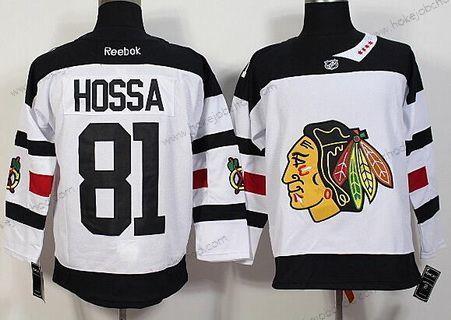 Muž Chicago Blackhawks #81 Marian Hossa Reebok Bílý 2016 Stadium Series Premier Dres