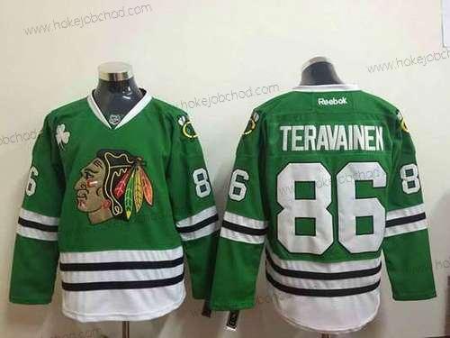 Muž Chicago Blackhawks #86 Teuvo Teravainen Zelená Dres