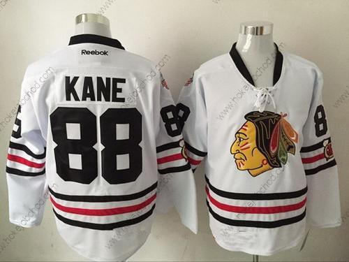 Muž Chicago Blackhawks #88 Patrick Kane 2017 Zimní Klasický Bílý Sešitý NHL Retro Hokejový