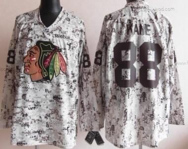 Muž Chicago Blackhawks #88 Patrick Kane Bílý Camo Dres