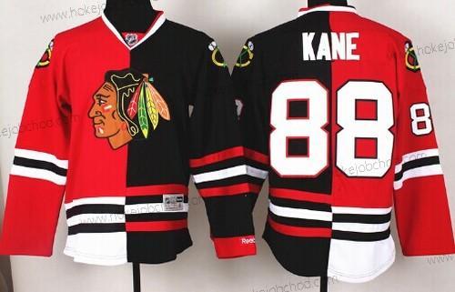 Muž Chicago Blackhawks #88 Patrick Kane Červené #2 Černá Two Tone Dres