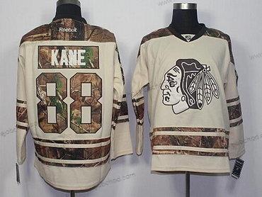 Muž Chicago Blackhawks #88 Patrick Kane Krémová With Camo Hokejový Dres