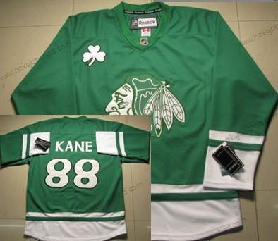 Muž Chicago Blackhawks #88 Patrick Kane St. Patrick’S Day Zelená Dres