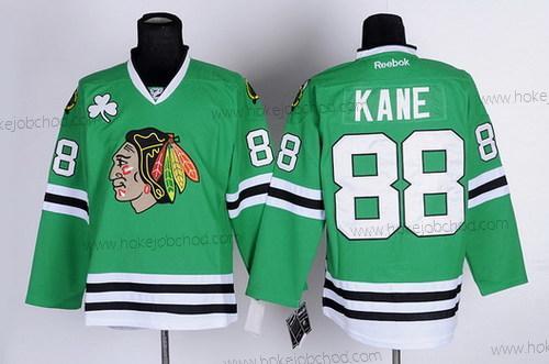 Muž Chicago Blackhawks #88 Patrick Kane Zelená Dres